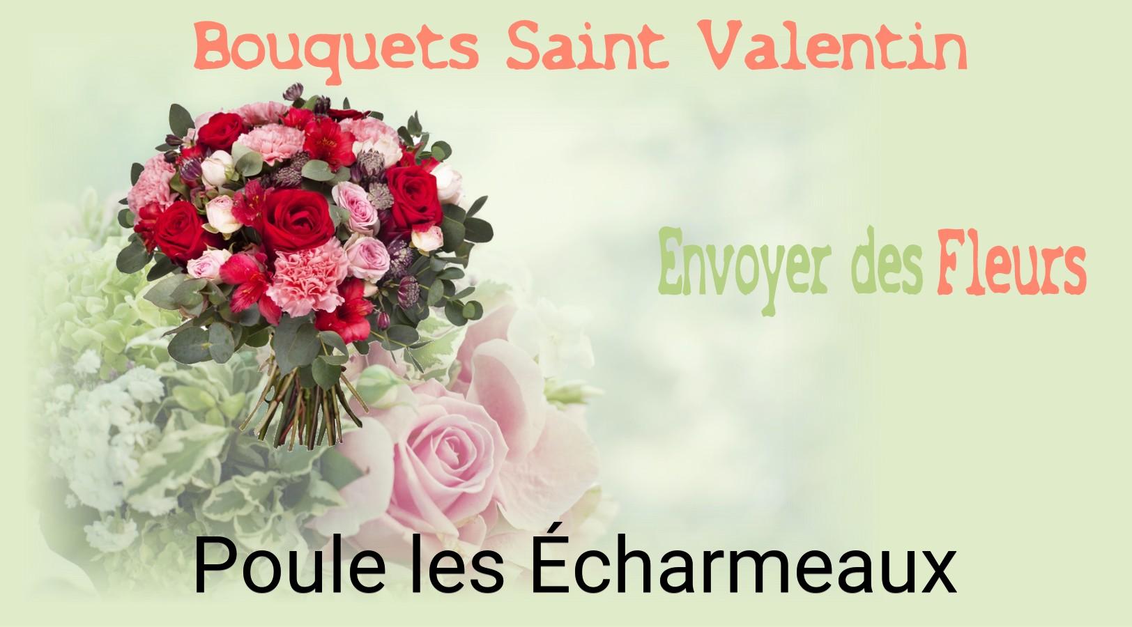 Roses de Saint-Valentin livrées à Poule-les-Écharmeaux